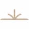 Ekena Millwork Richland Smooth Timber Gable Bracket, Douglas Fir, 72"W x 27"H x 1 1/2"D x 3 1/2"F, 9/12 Pitch GBW072X27X0204RIC00SDF - alternate 1